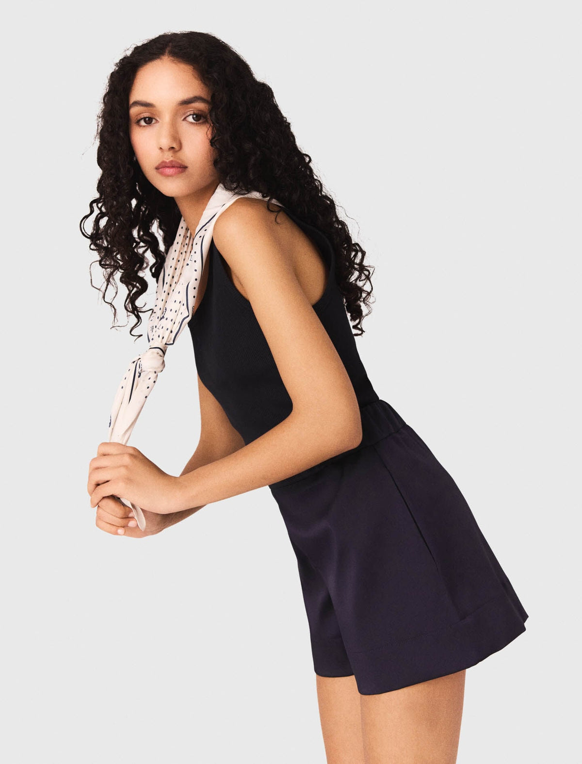 Satin-effect shorts | Maje