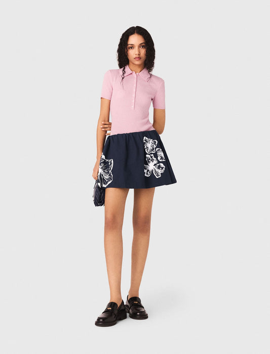 Short cotton skirt | Maje