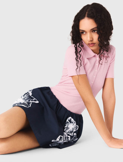 Short cotton skirt | Maje