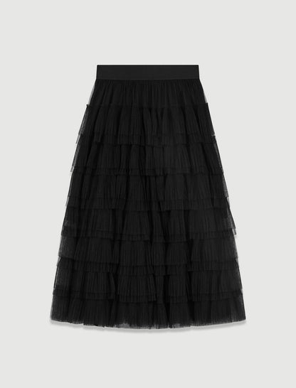 Tulle midi skirt | Maje