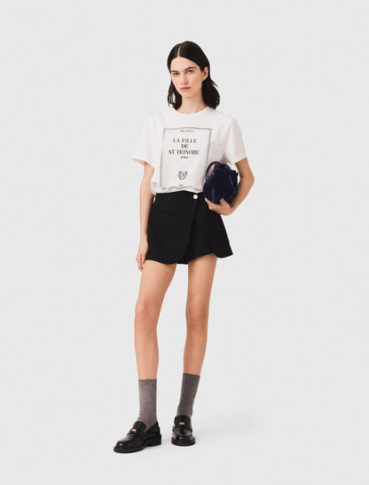 Layered-effect suit shorts | Maje
