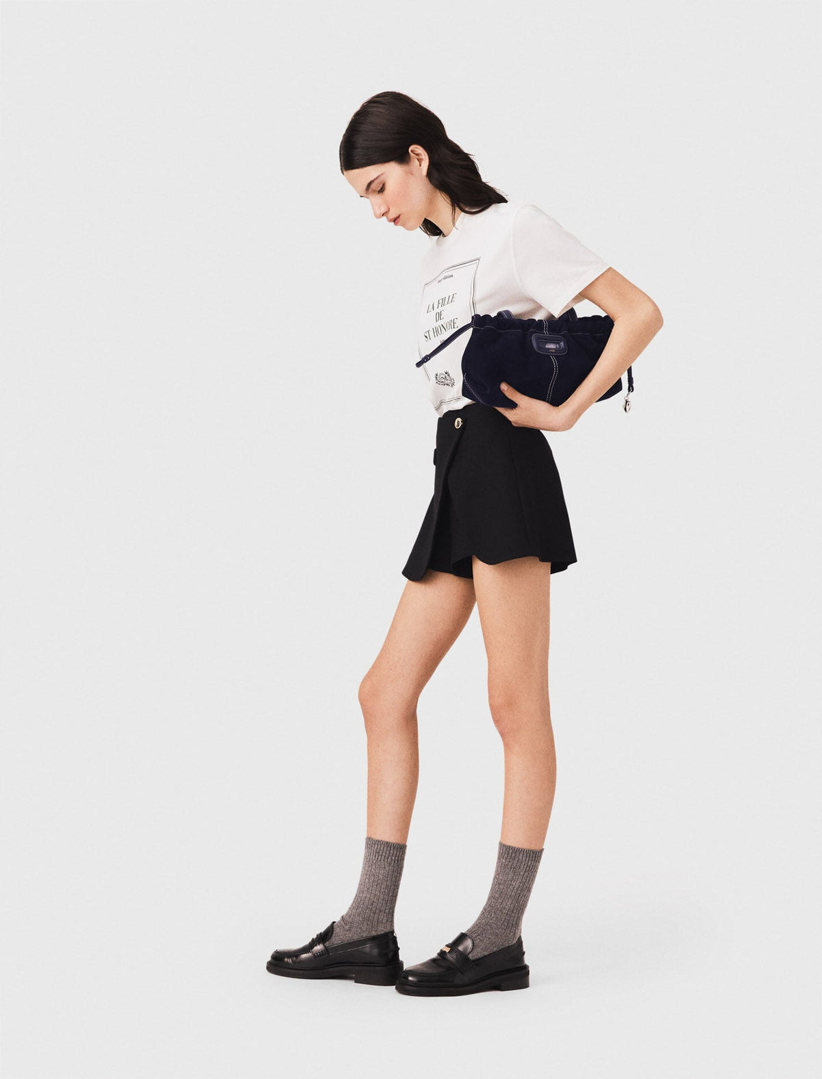 Layered-effect suit shorts | Maje