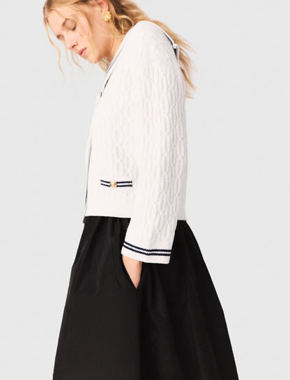 maxi skirt with contrast waistband | Maje