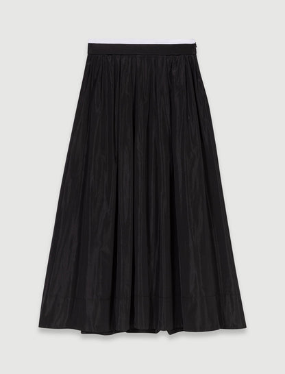 maxi skirt with contrast waistband | Maje