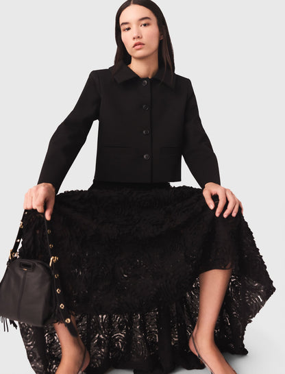 Long embroidered skirt | Maje
