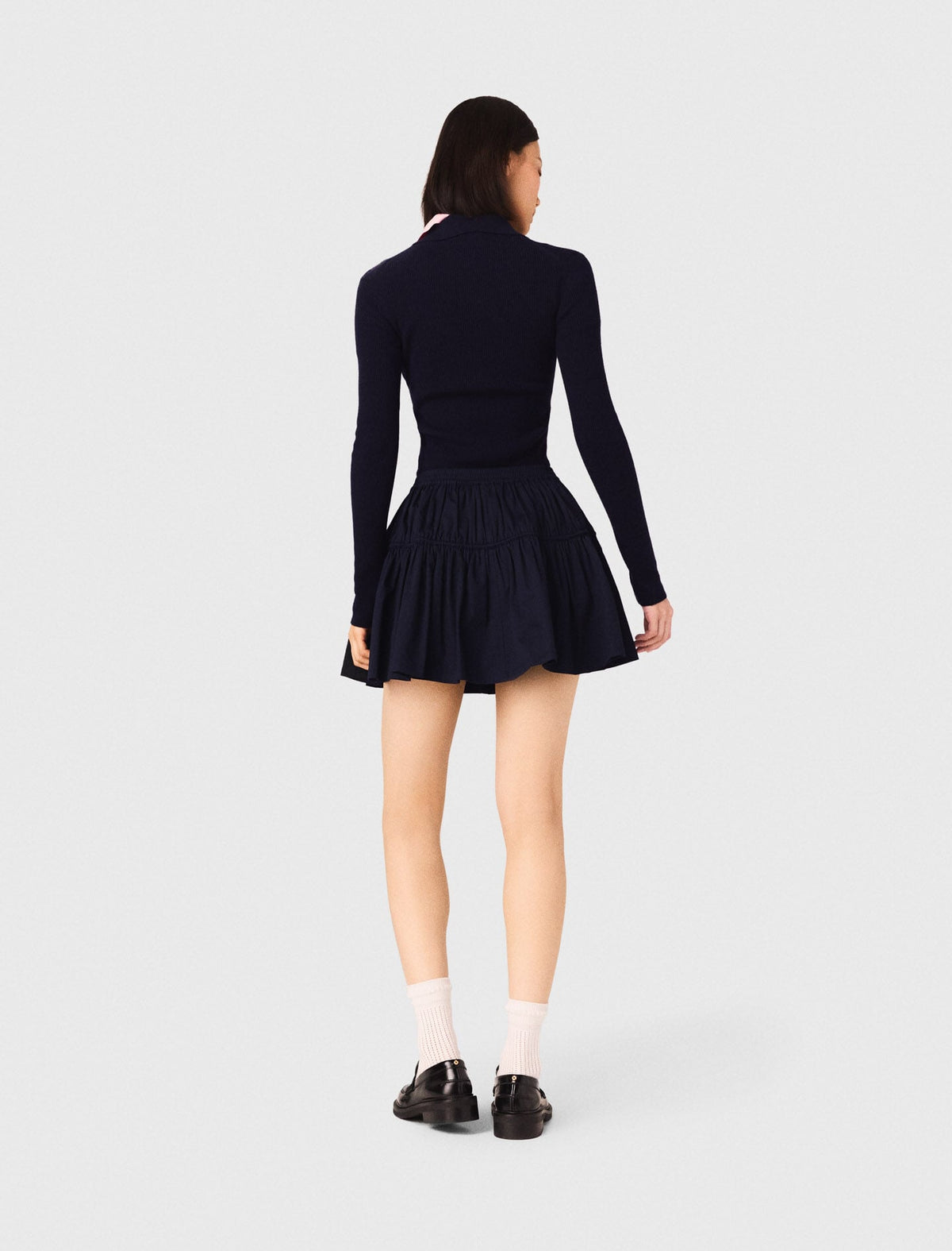 Mini elasticated waist skirt | Maje