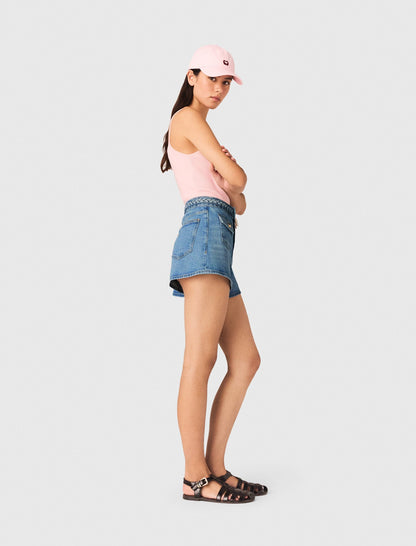 Braided denim shorts | Maje