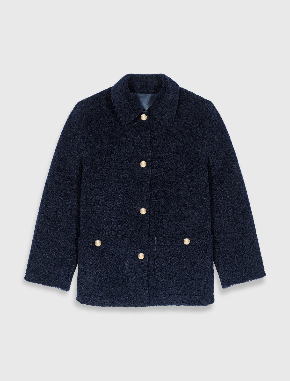 Leather & faux shearling jacket | Maje