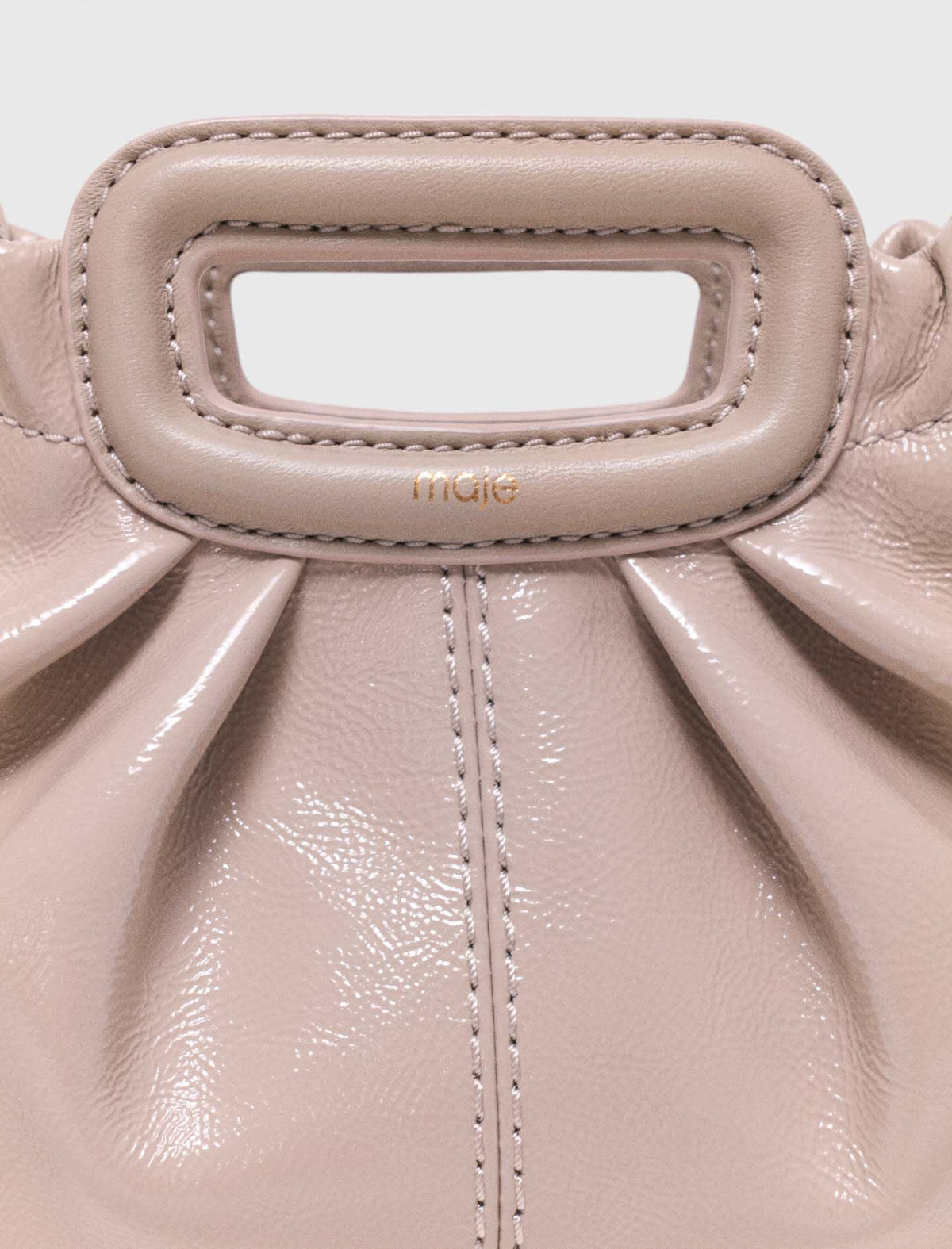 Naplak leather Milpli mini Clutch | Maje