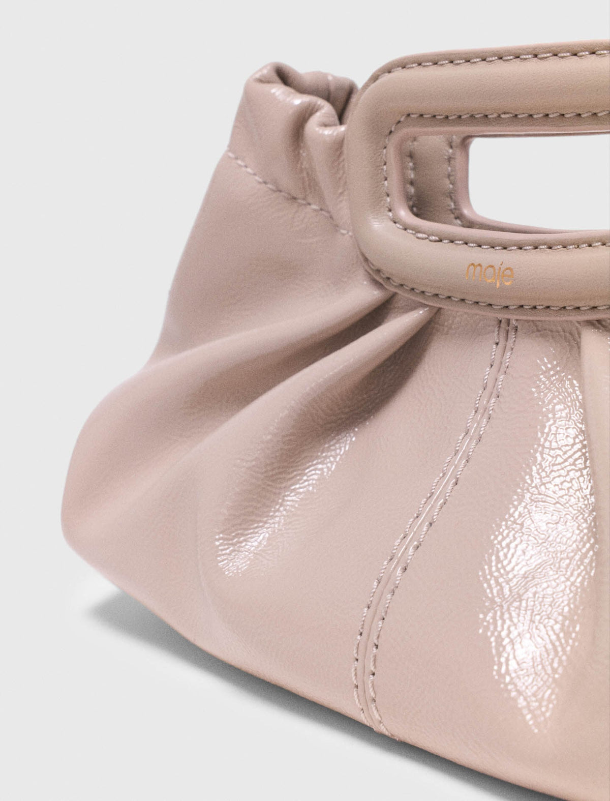 Naplak leather Milpli mini Clutch | Maje