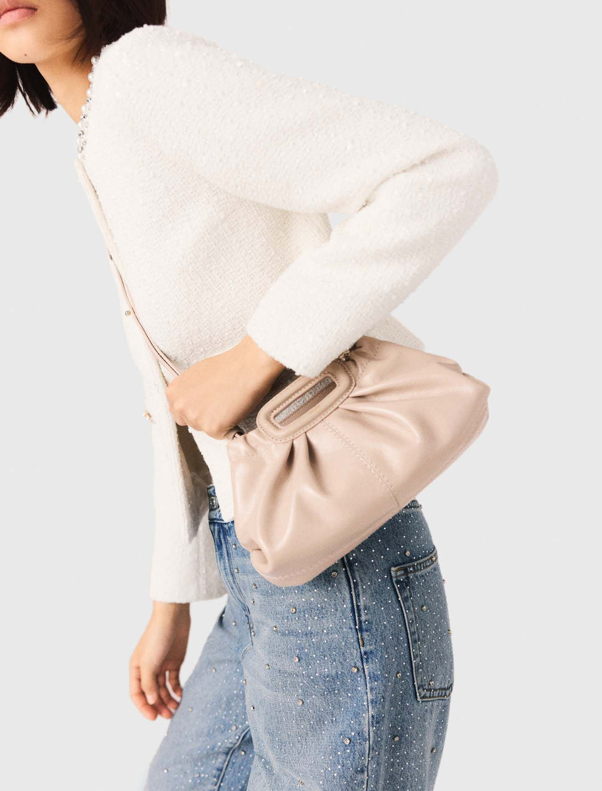 Naplak leather Milpli mini Clutch | Maje