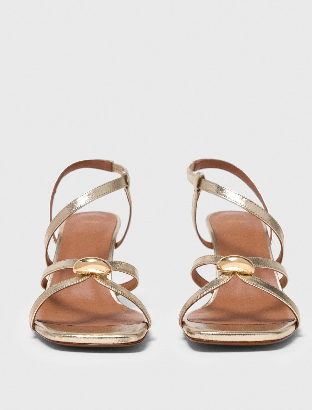 Metallic multi-strap sandals | Maje