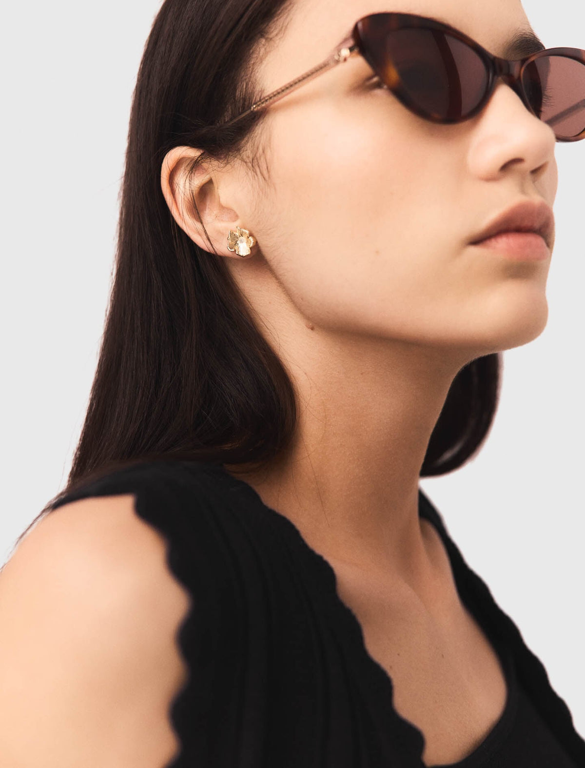 Flower stud earrings | Maje