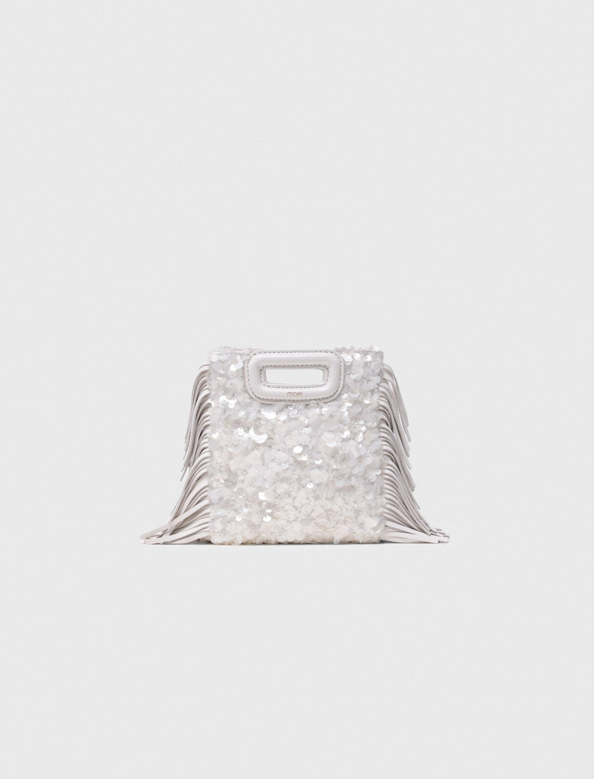 Sequinned M mini bag | Maje