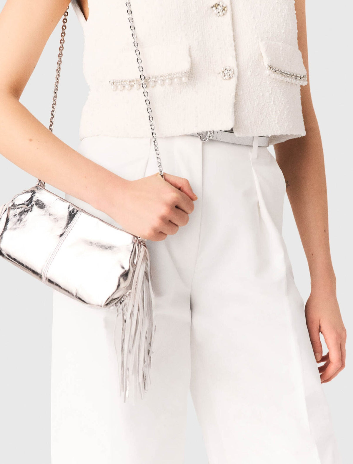 Miss M leather Pouch bag | Maje