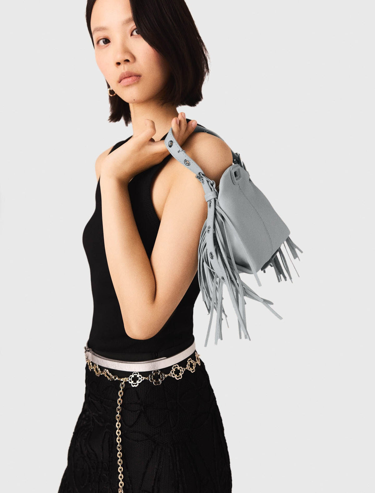 Miss M micro grained leather bag | Maje
