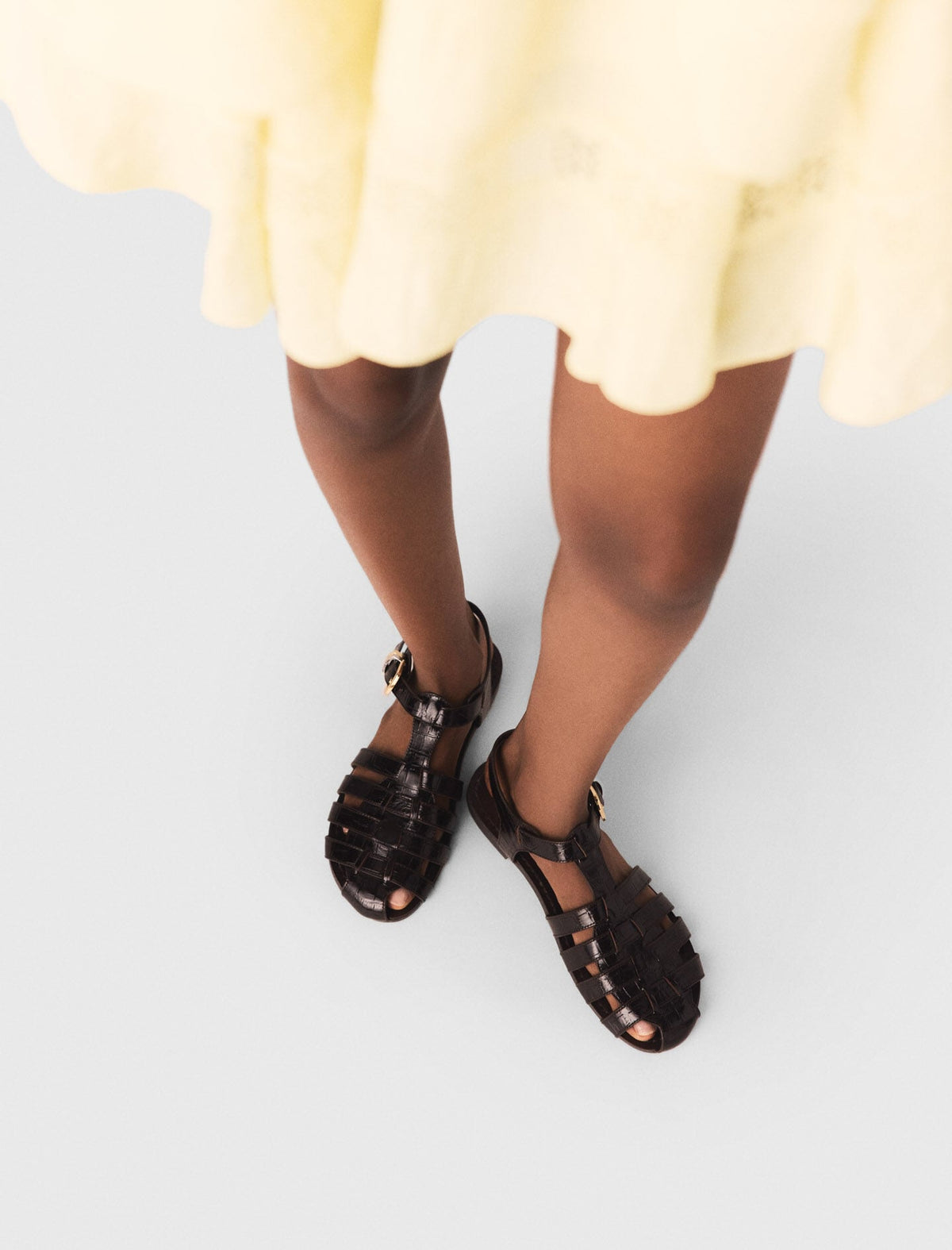 Multi-strap leather sandals | Maje