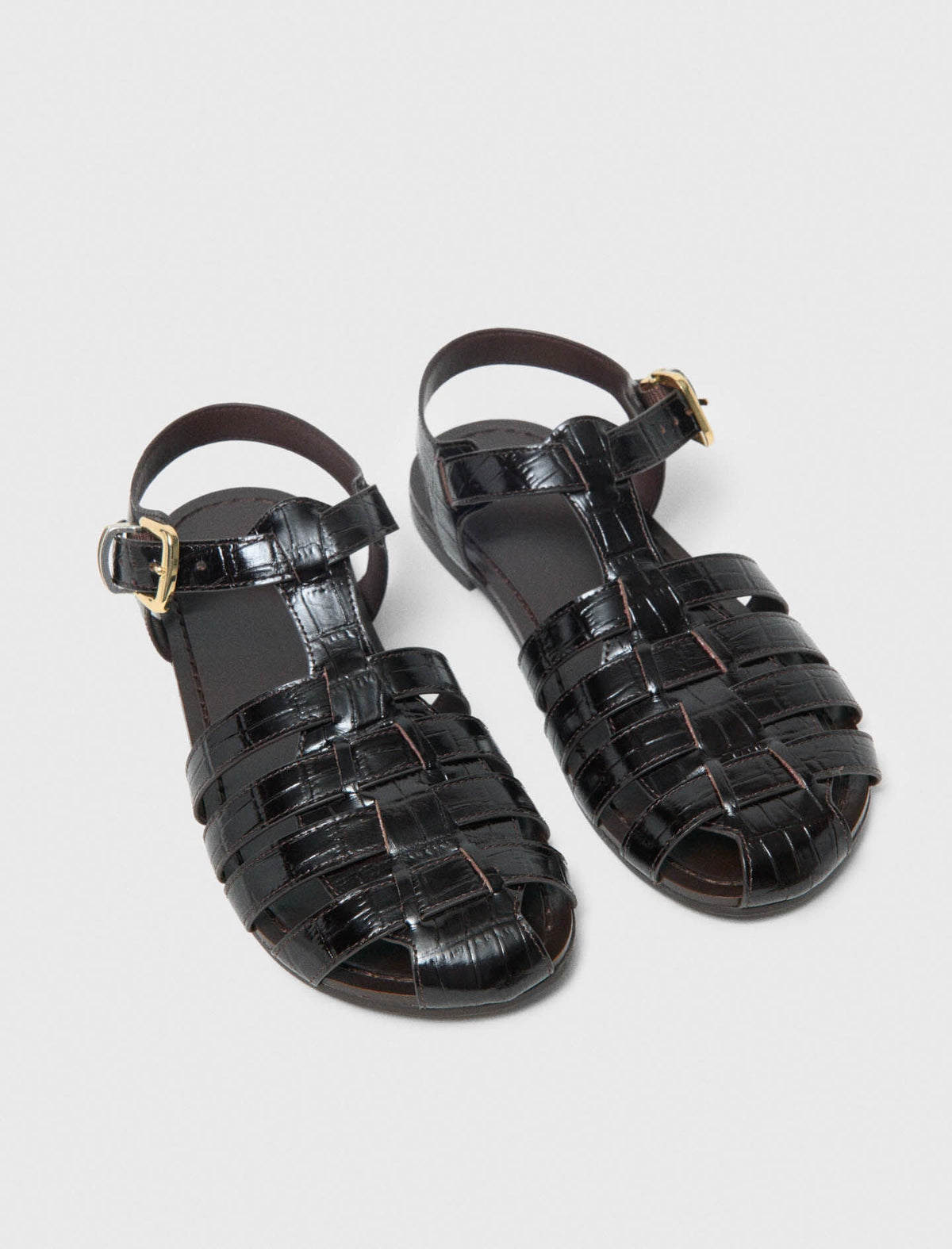 Multi-strap leather sandals | Maje