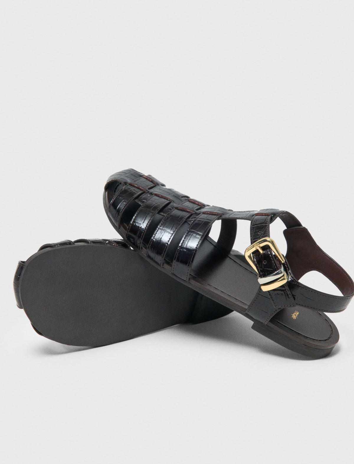 Multi-strap leather sandals | Maje