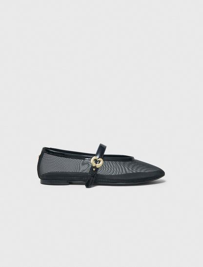 Mesh ballet flats | Maje