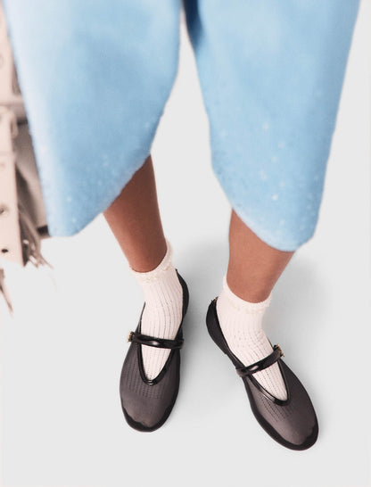 Mesh ballet flats | Maje