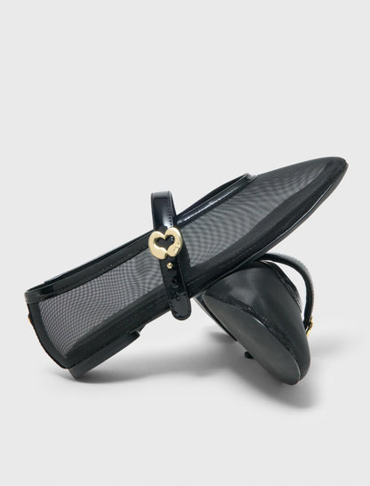 Mesh ballet flats | Maje