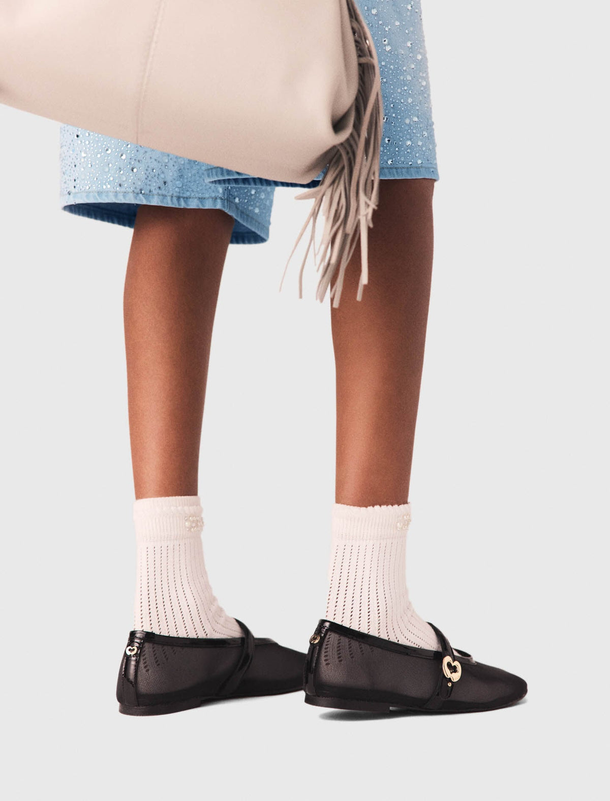 Mesh ballet flats | Maje