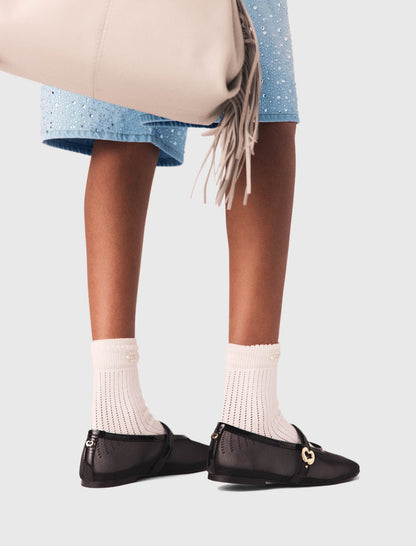 Mesh ballet flats | Maje