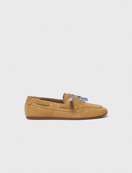 Suede boat shoes | Maje