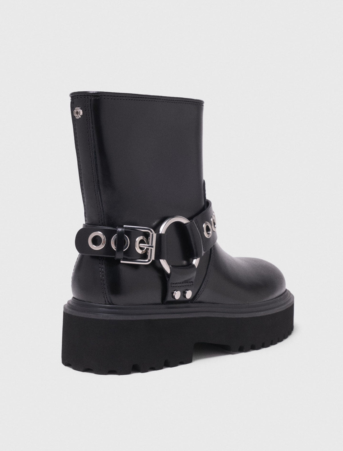 Leather biker boots | Maje