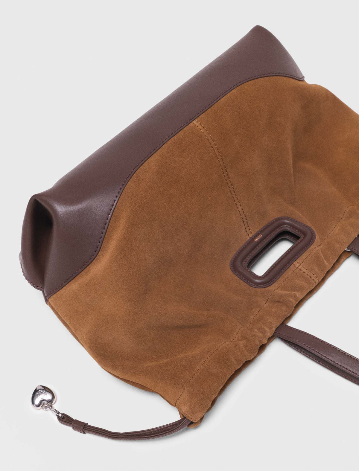 Leather and suede Milpli tote bag | Maje