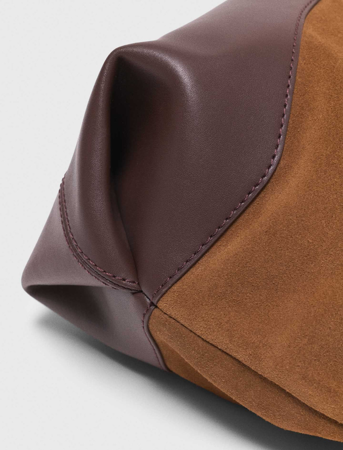 Leather and suede Milpli tote bag | Maje
