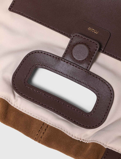 Leather and suede Milpli tote bag | Maje