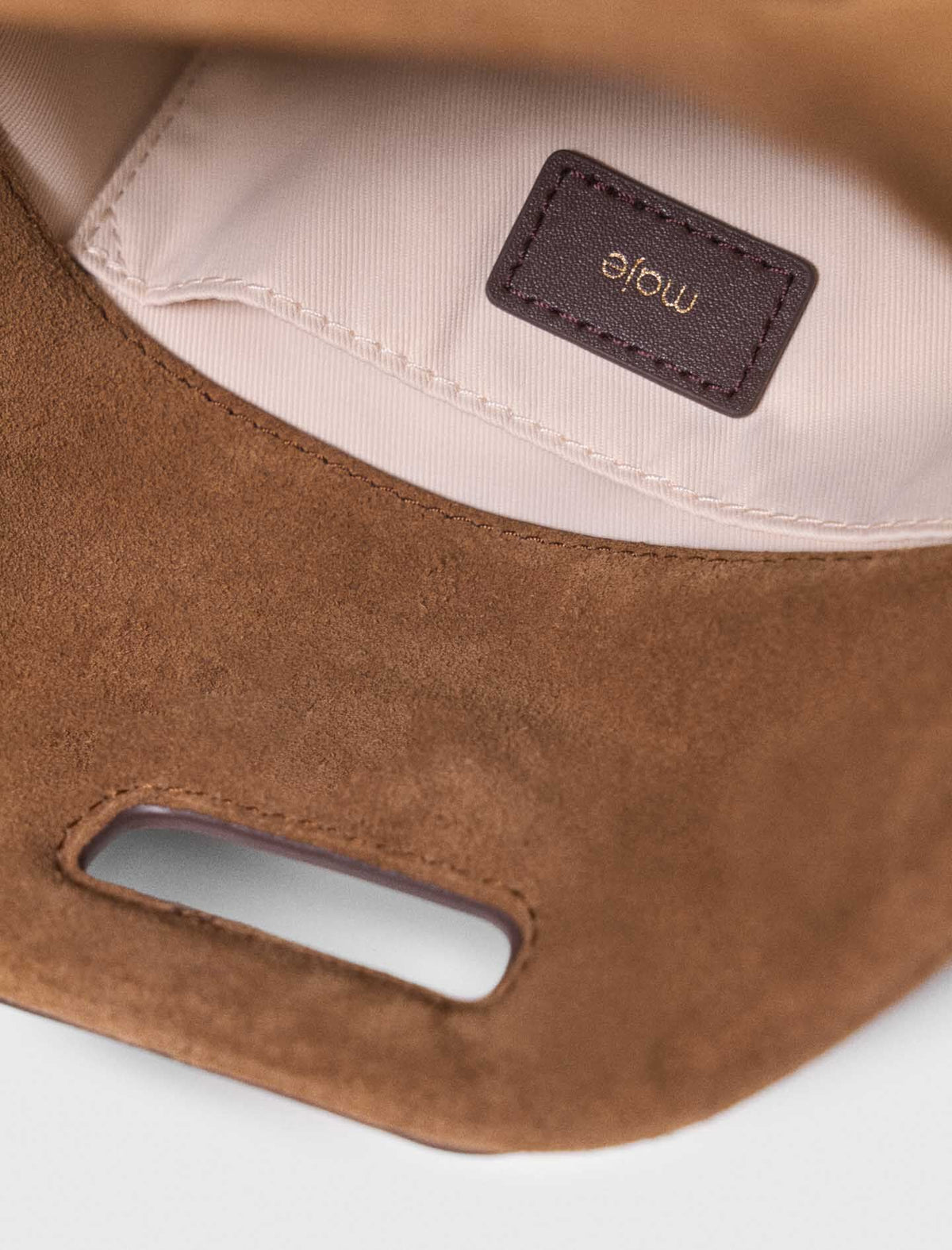 Leather and suede Miss M Mini bag | Maje