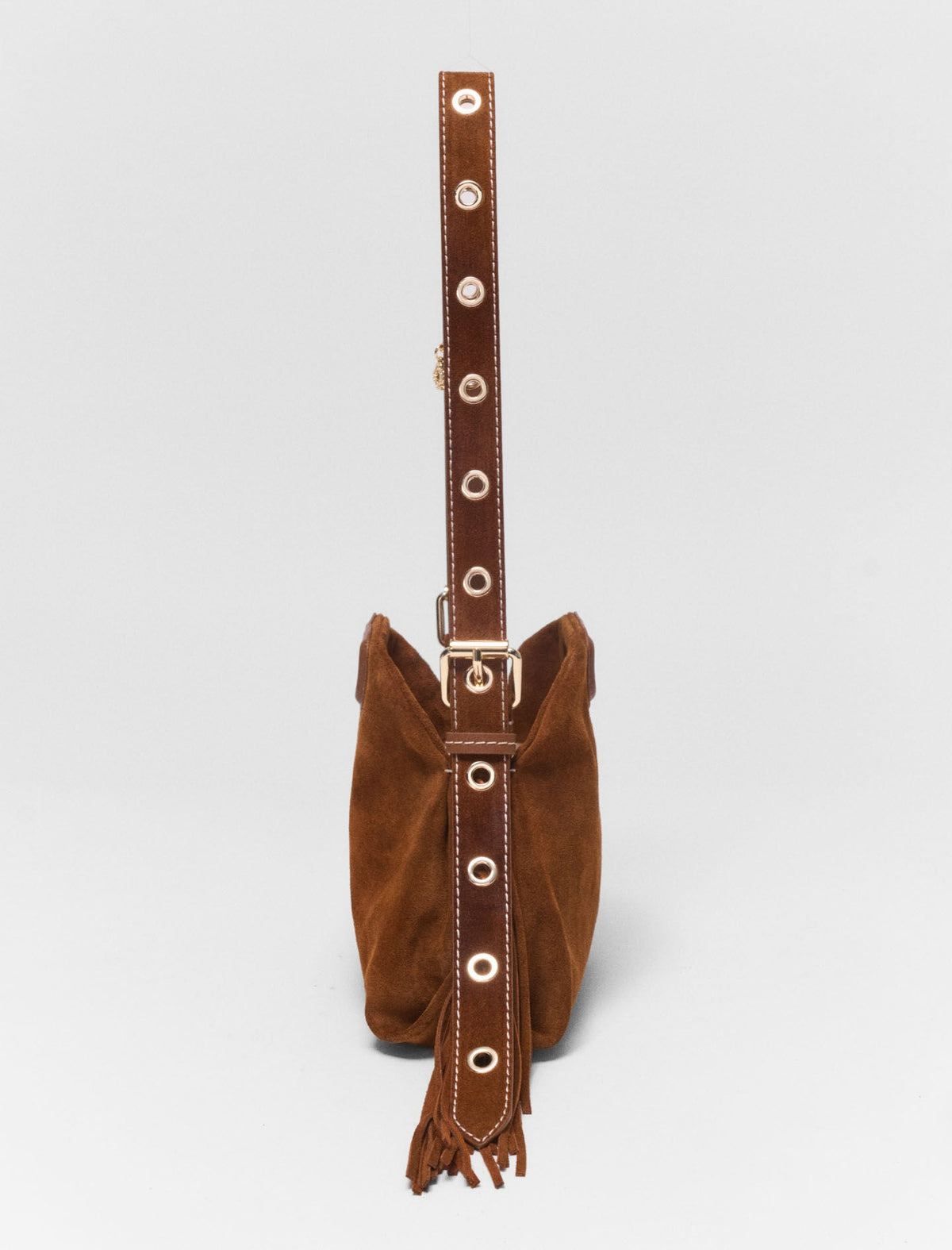 Topstitched suede Miss M Mini bag | Maje