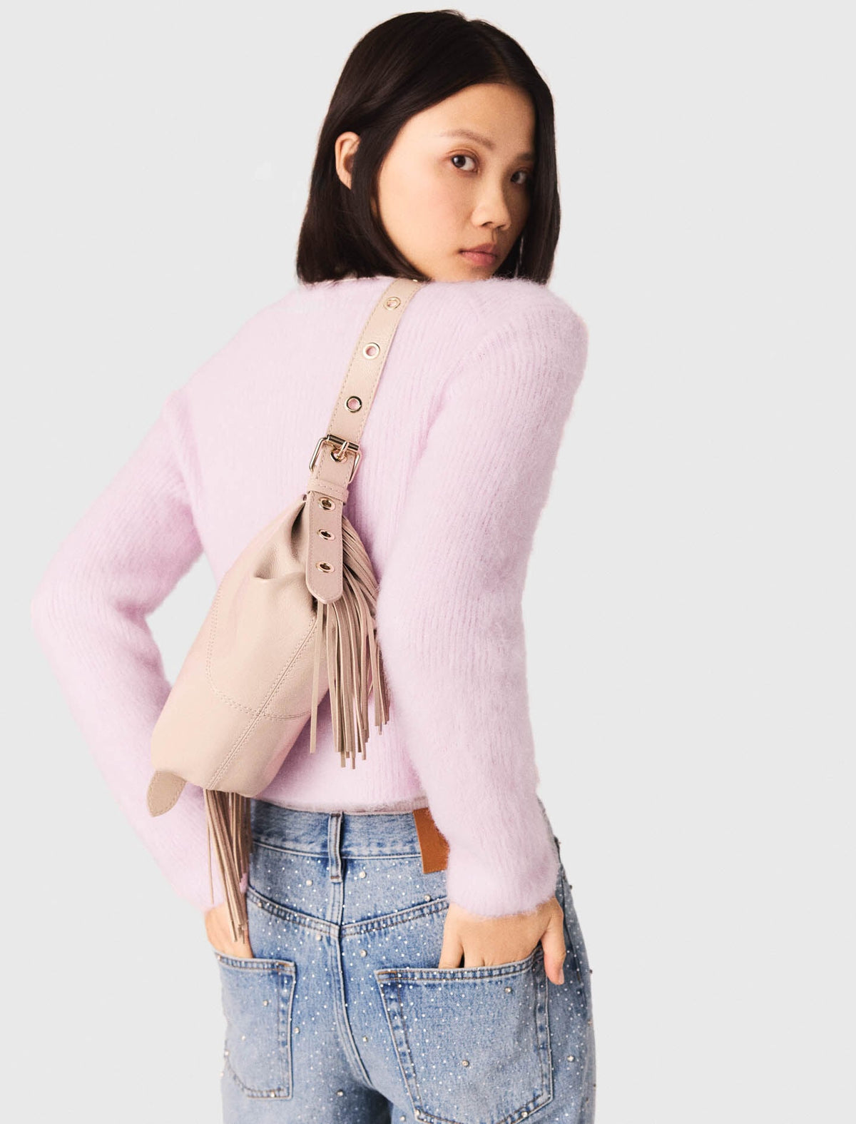 Naplak leather Miss M Mini bag | Maje