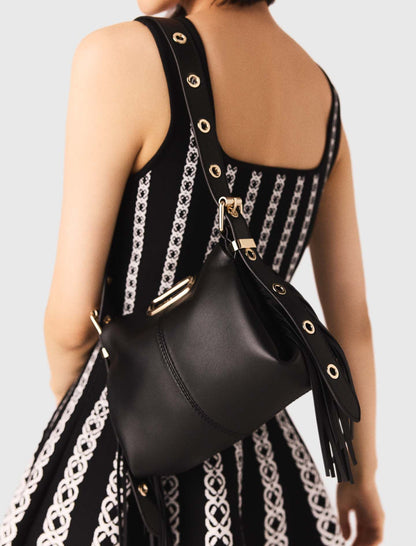 Gold handle Miss M Mini bag | Maje