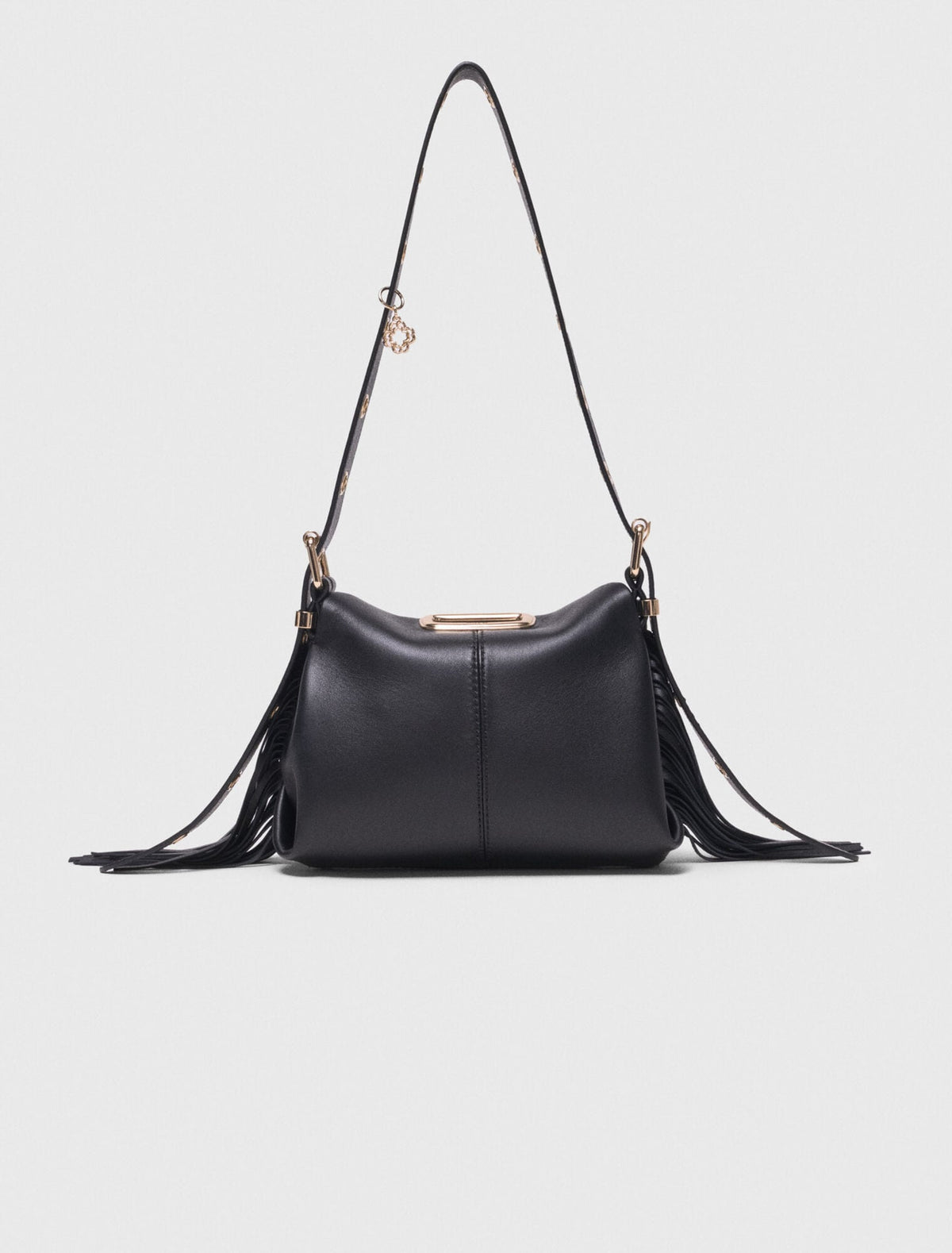 Gold handle Miss M Mini bag | Maje