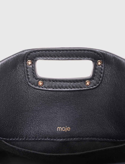 Gold handle Miss M Mini bag | Maje