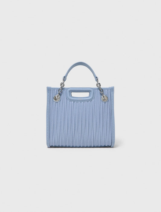 Mini quilted leather tote bag | Maje