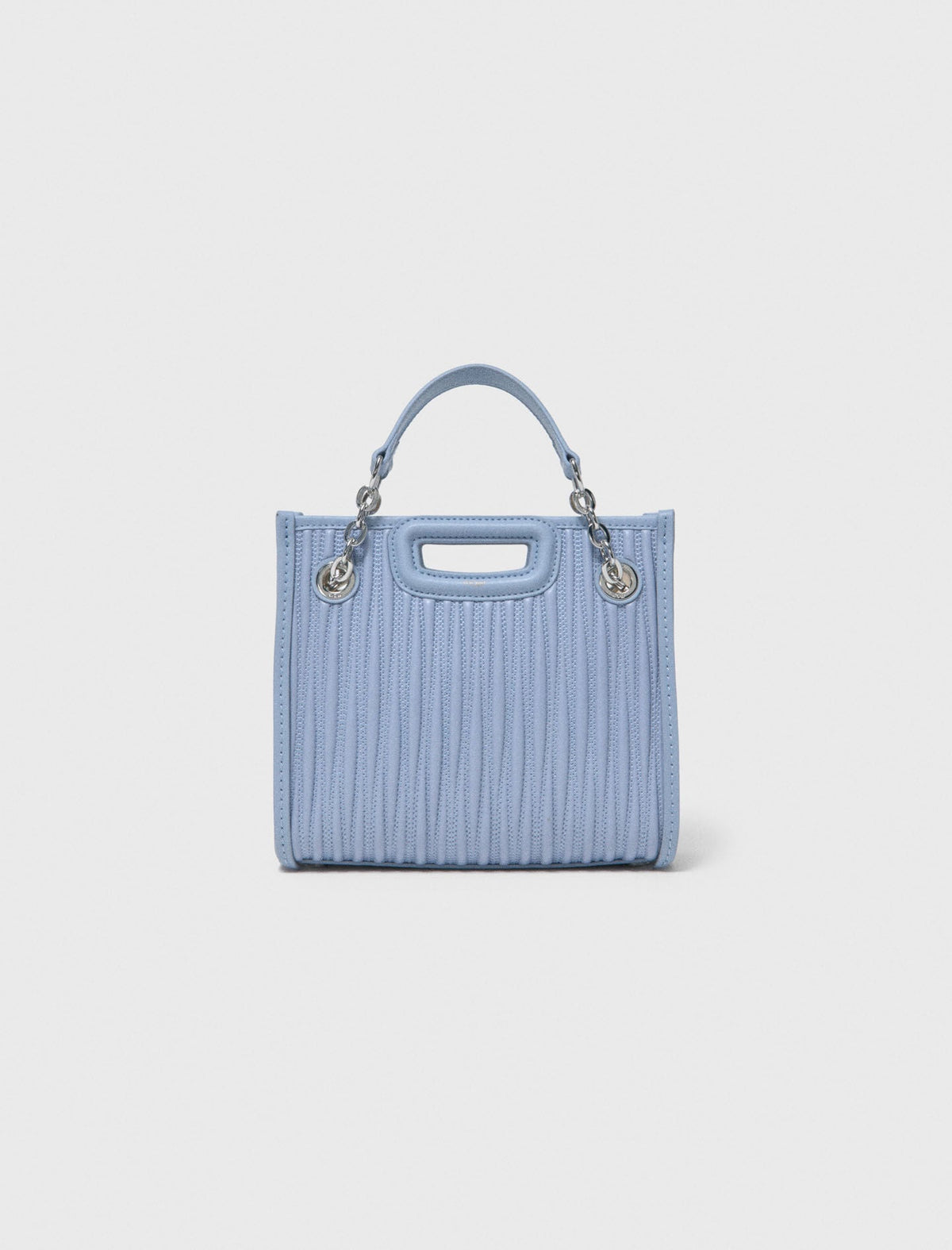 Mini quilted leather tote bag | Maje