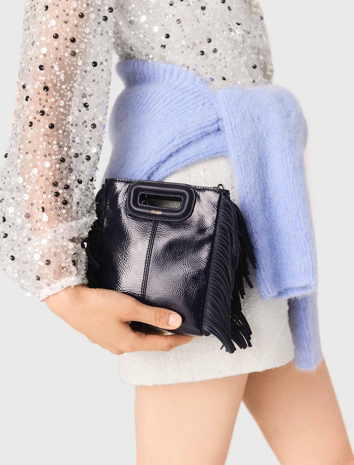 Naplak leather M Mini bag | Maje