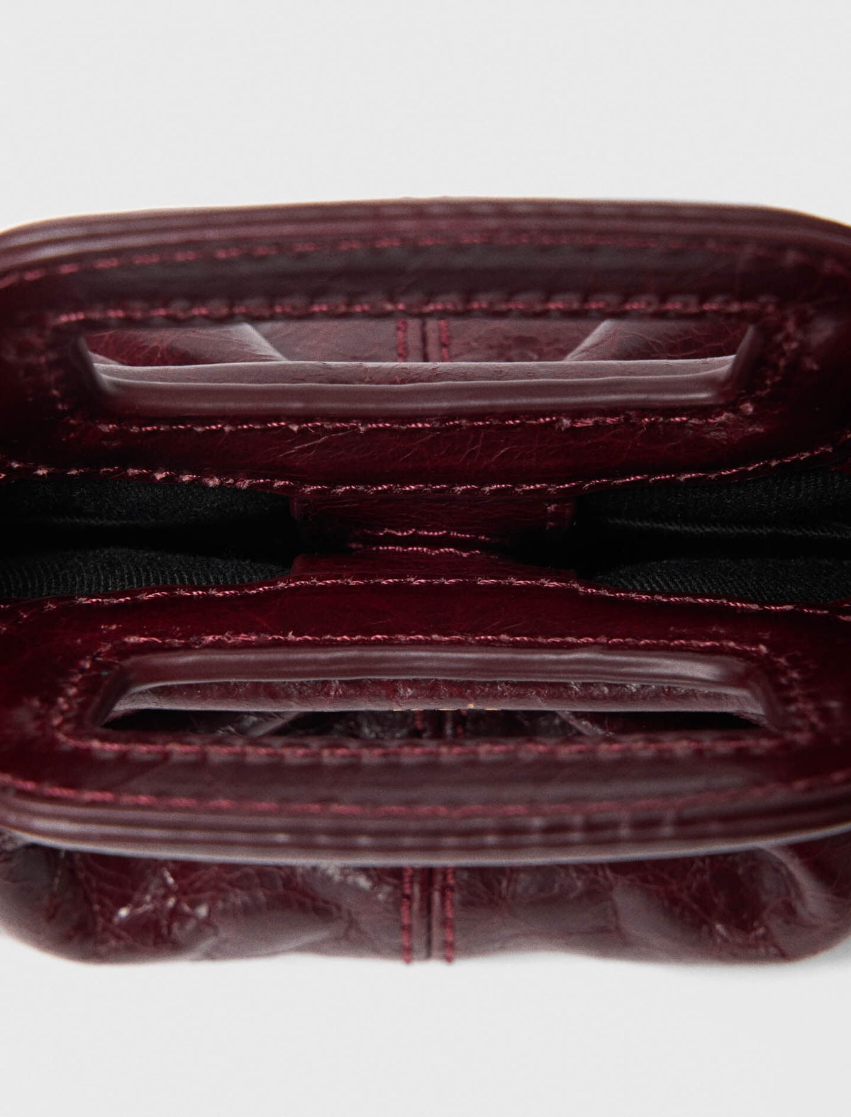 Crackled leather Milpli mini Clutch | Maje