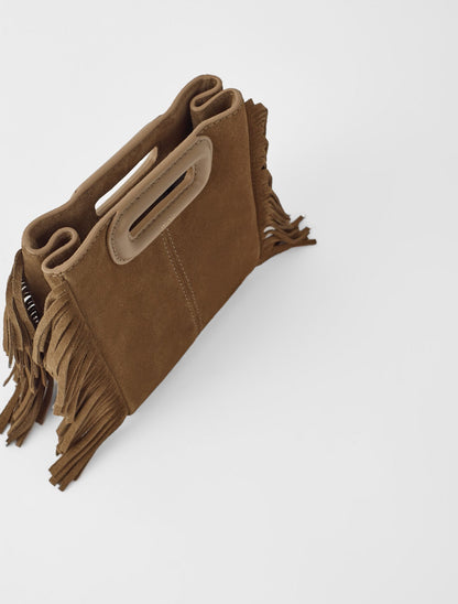 M mini bag in suede leather | Maje