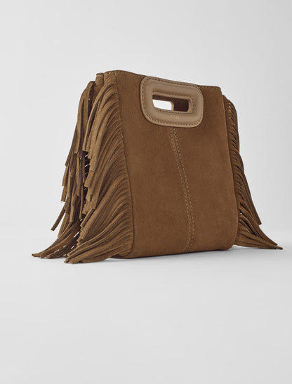 M mini bag in suede leather | Maje