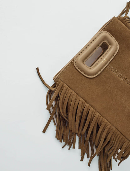 M mini bag in suede leather | Maje