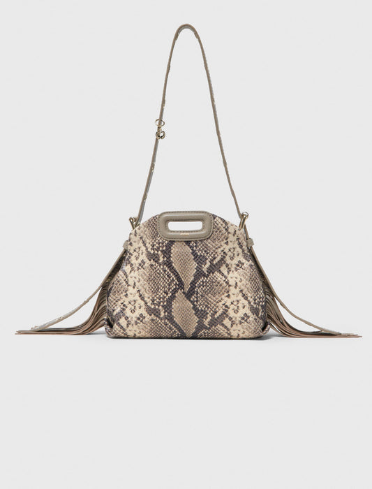 Python-embossed Miss M mini bag | Maje