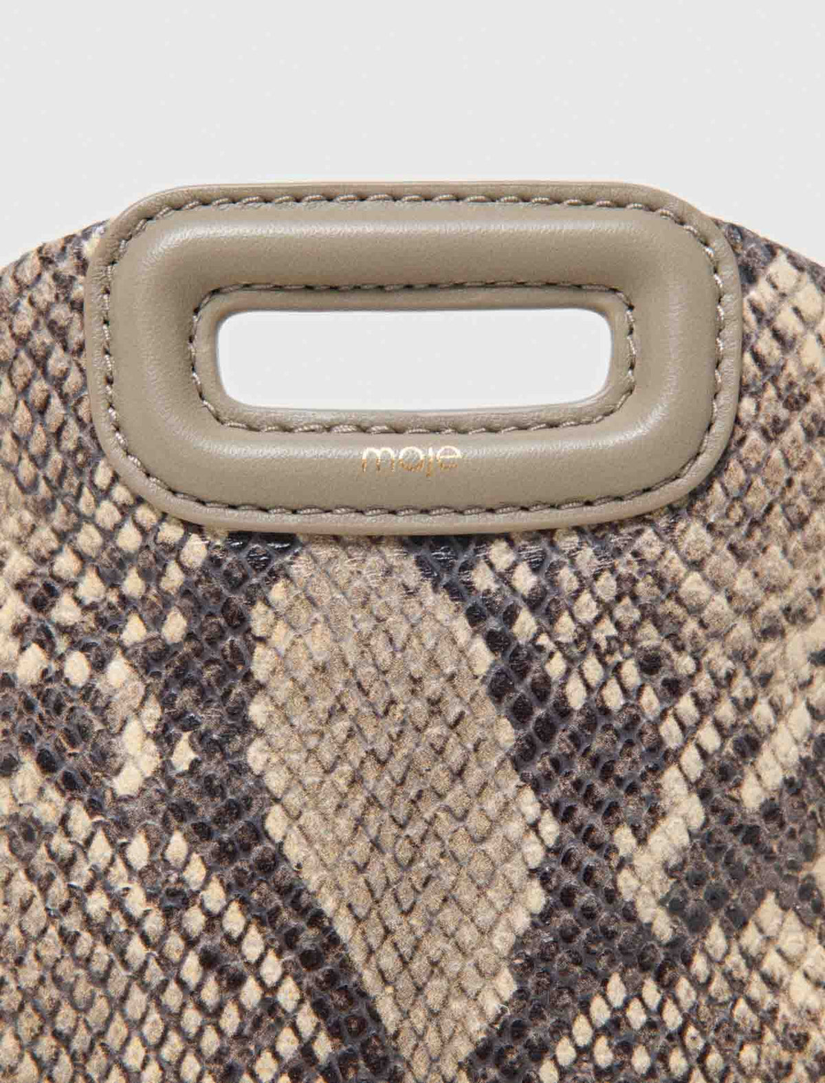 Python-embossed Miss M mini bag | Maje
