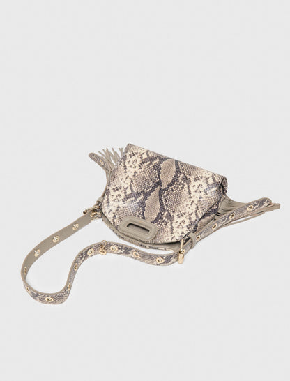 Python-embossed Miss M mini bag | Maje