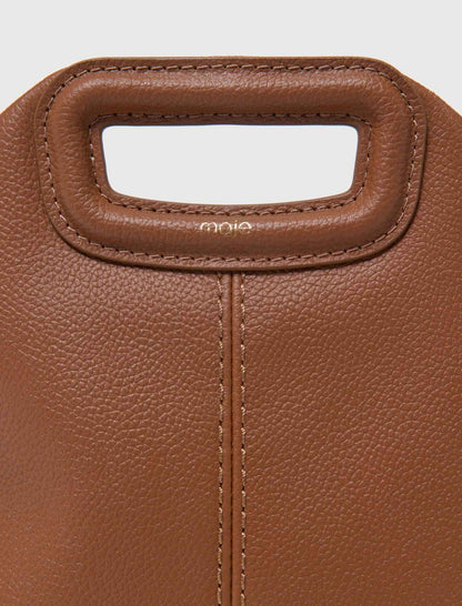 Grained leather Miss M bag | Maje
